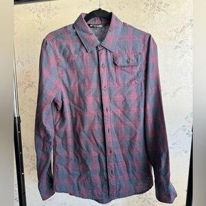 Travis Matthew plaid long sleeve button down S